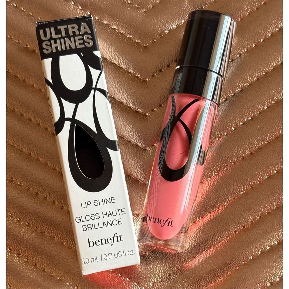 BENEFIT - NWT Ultra Shines Lip Shine in Spiced Punch (Vibrant Coral), Full Size